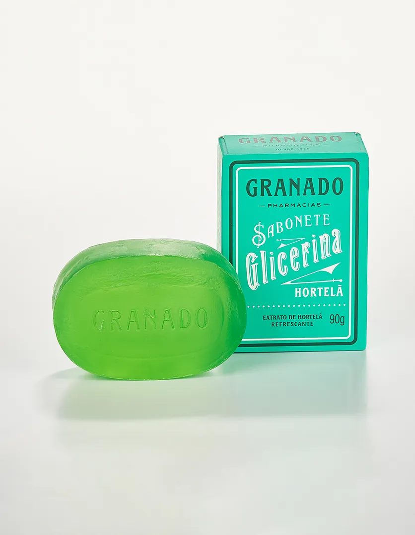 Sabonete em Barra de Glicerina Granado Hortelã 90g