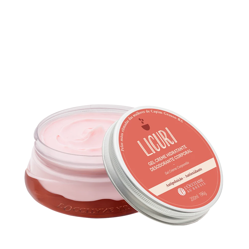 Gel Creme Hidratante Desodorante Corporal Licuri 200ml