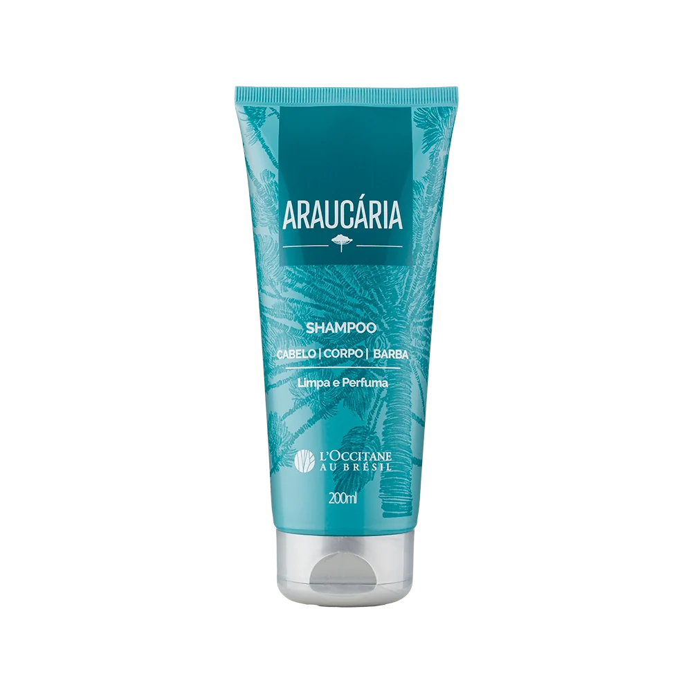 Shampoo Cabelo Corpo Barba Araucária 200ml