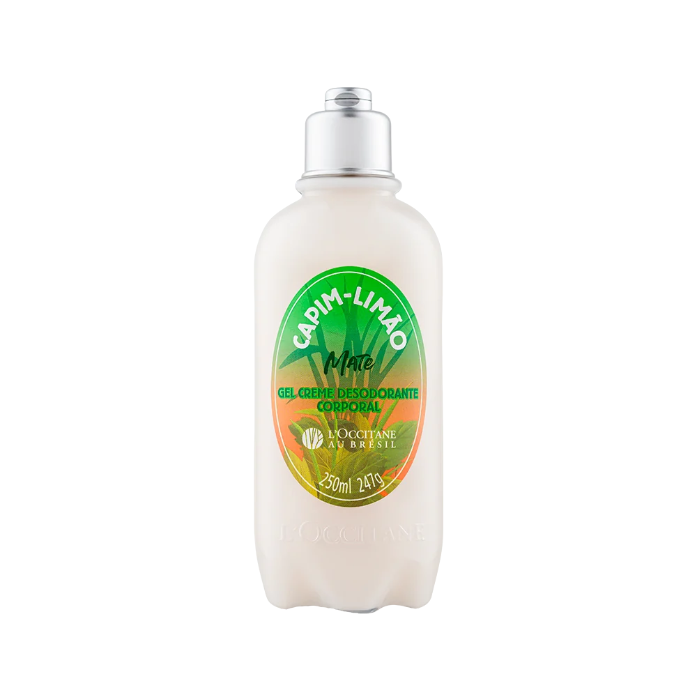 Gel Creme Desodorante Corporal Capim-Limão Mate 250ml